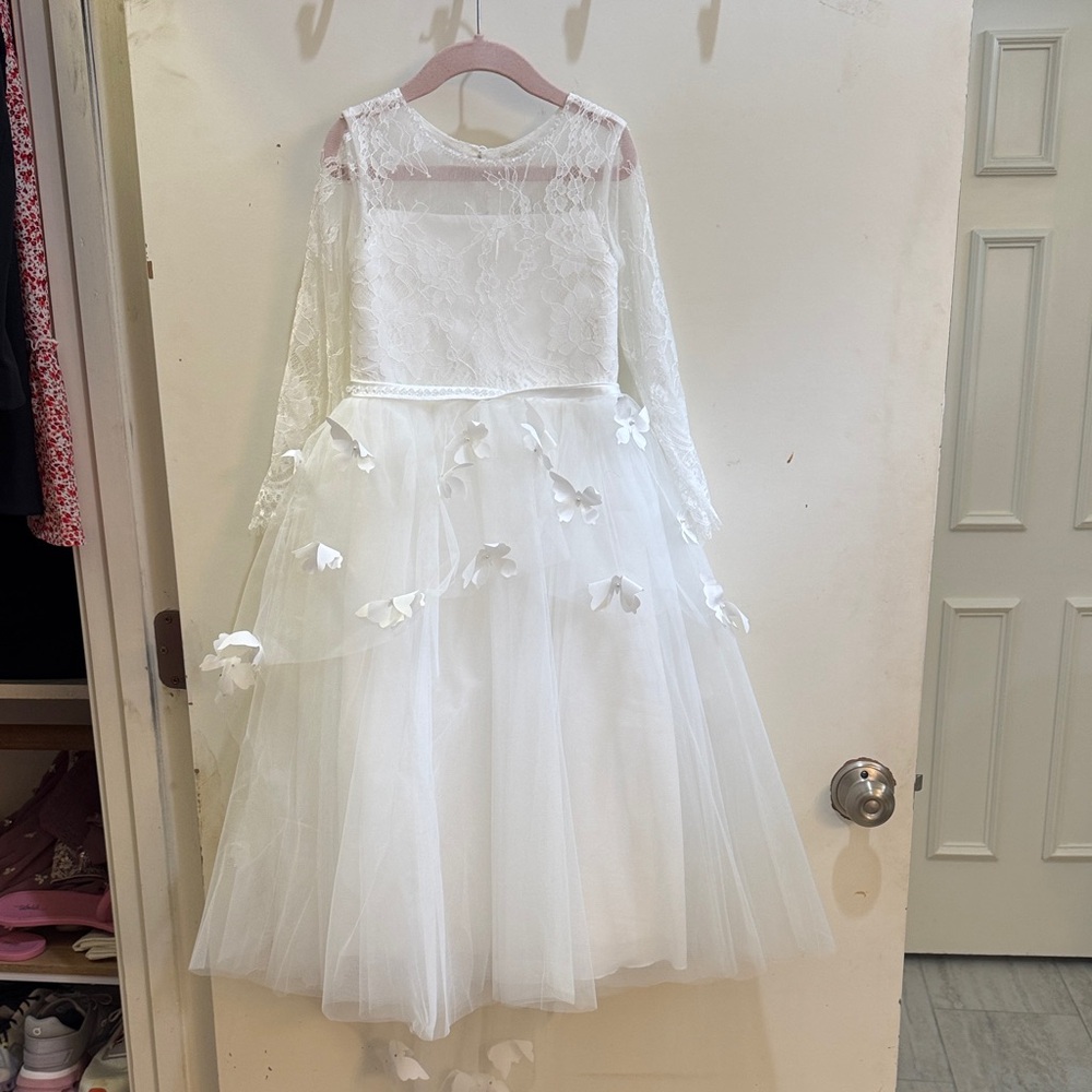 Amazon Kids Formal Dress - Elegant White
